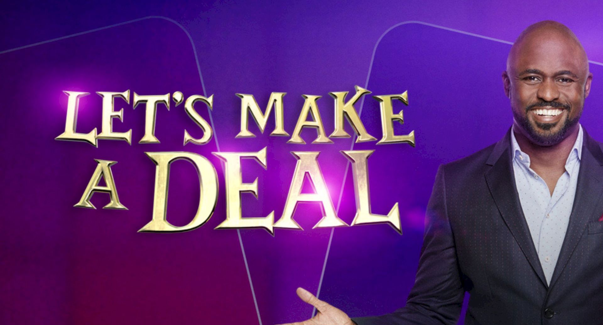 A promo graphic shows a smiling host beside the gold text &ldquo;Let&rsquo;s Make a Deal&rdquo; on a purple background.